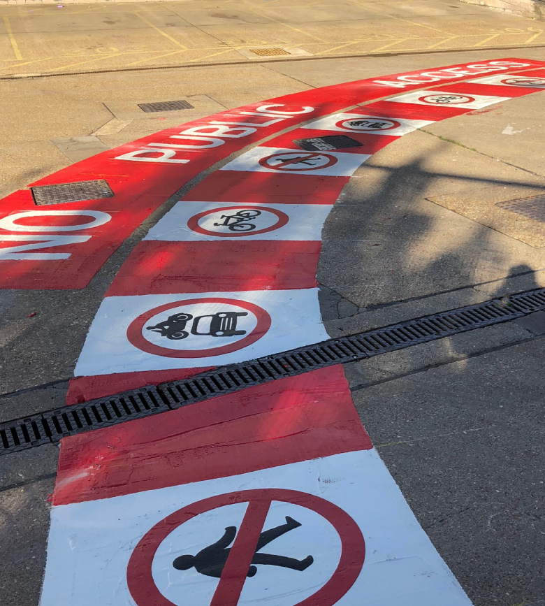 Thermo plastic road markings